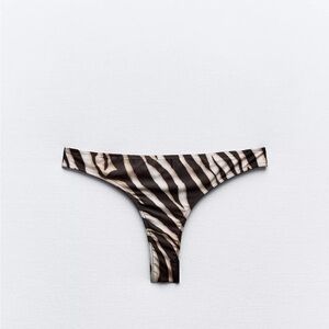 Zara Zebra Print Bikini Bottom